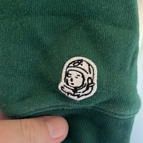 BBC sweatshirt. Embroidered sleeve detail. Emerald green. - Picture 3 of 6